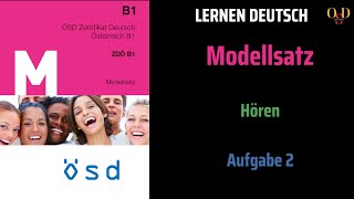 ÖSD Zertifikat B1 Hören Modellsatz Aufgabe 2 mit Lösungen [upl. by Meelas497]