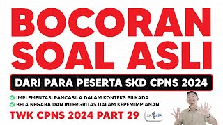 BOCORAN SOAL ASLI CPNS 2024 [upl. by Nayllij]