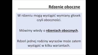 Słowotwórstwo część 5  Rodzina wyrazów [upl. by Ardnajela]