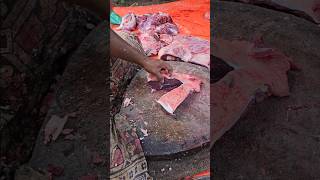 Excellent deshi red ox meat amp bone fastest cutting skill by expert butcher in bd [upl. by Acinat369]