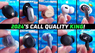 2024 BEST Earbuds for Call Quality 👑 Tested in NOISY Public Place Updated [upl. by Artenal471]