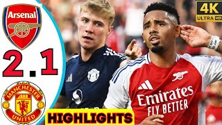 Arsenal vs Manchester United 21 Highlights amp All Goals  Club Friendlies 2024 HD [upl. by Weig]