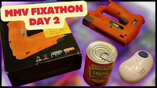 MMV November 2024 Fixathon Day 2  Electric Staple Tacker  Electric Can Opener [upl. by Maddock]