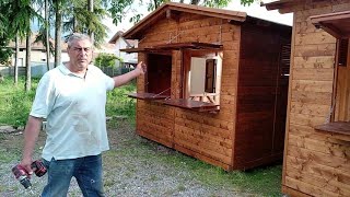 REALIZZAZIONE CHIOSCHI IN LEGNO SU FONDAZIONI A VITE GEOFIX [upl. by Nnyllatsyrc]