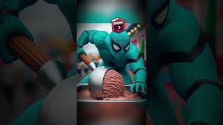 🍨 Spiderman Giant Ice Cream Scoop💥shorts spiderman marvel brawlstars [upl. by Neelrac]