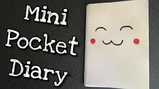 Mini BookPocket diary  Craft With TK [upl. by Gnuy]