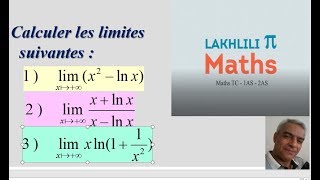 Limites des fonctions logarithmes 2ième BAC sciences et scmaths [upl. by Avilys]