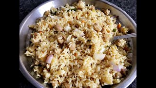 Meal Maker Fried RiceSoya Fried RiceSimple MethodTelugu [upl. by Burroughs]