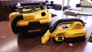 DeWaltMakes Nice Cordless Vacuums  Dewalt Cordless 18v  20v Cordless Vac  Review  Demo [upl. by Mcneely]