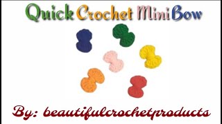 Crochet Quick and Easy Bow [upl. by Seek]