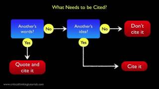 Avoiding Plagiarism What Do I Need to Cite [upl. by Nocam]