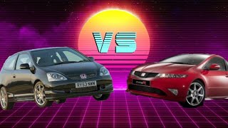 EP3 Vs FN2 Whats the difference Civic Type R Comparison [upl. by Herrington]