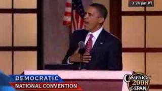 CSPAN Sen Barack Obamas Full Speech to the DNC [upl. by Cleland]