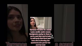 Terrenos Houston Honeyblastedd model Laura Camila Castro Scamming Immigrants shows her apt [upl. by Aihsaei]