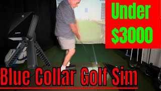 Version 30 of my Blue Collar Golf Simulator  Built for under 3000 in My Garage [upl. by Ajoop]