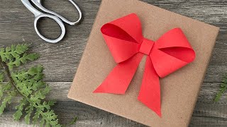 How To Make A Paper Bow  DIY Crafts [upl. by Nhabois]