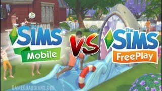 The Sims Mobile VS The Sims Freepley Qual e o melhor [upl. by Anali]