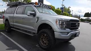 2021 ford f150 powerboost hybrid overland build Ikamper Rooftop tent RSI Smartcap BDS lift bed setup [upl. by Namzed]