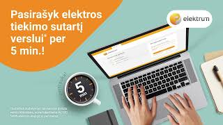 ELEKTRUM elektros sutartis verslui per 5 min [upl. by Ileak]