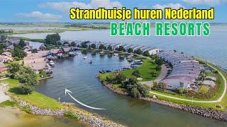 Strandhuisje huren Nederland  Beach Resorts [upl. by Ahsiekel]