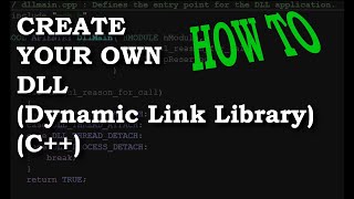 HowTo Create And Use A DLL Dynamic Link Library with C MSVC Visual Studio 2019 Walkthrough [upl. by Yecnay]