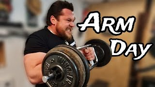 Arm Day  Bizeps und Trizeps Training mit neuer Trizepsbar [upl. by Bartie990]