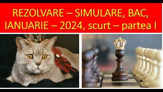 Bac simulare ianuarie 2024  SCURT S 1 PARTEA A [upl. by Ahsieyt]