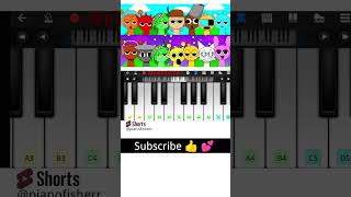 FUN TIME INCREDIBOX SPRUNKI Song  Easy Piano Tune shorts [upl. by Teressa]