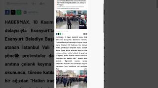 Esenyurt’ta Atatürk’ü Anma Töreninde Kayyum Belediye Başkanı Can Aksoy’a Protesto [upl. by Lorens42]