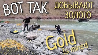 Как добывают золото Река Заравшан 2021 Таджикистан How gold is mined Zarafshan river Tajikistan [upl. by Lebazej]