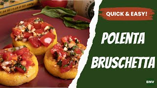 How to Make Vegan Polenta Bruschetta [upl. by Esiuqram]