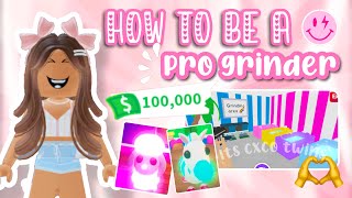 ☁✧How To Be A PRO GRINDER In Adopt me 2023 Its Cxco Twins [upl. by Danika]