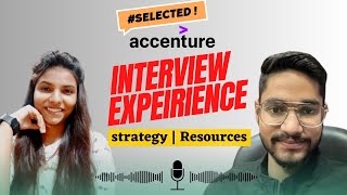 Accenture Interview Experience  How He got selected in Accenture  Strategy  Resources  Accenture [upl. by Renraw436]