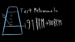 Test Metronome in 91 BPM → 100 BPM [upl. by Thecla]