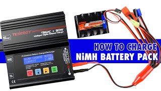 How to charge amp discharge NiMHNiCd packs with Tenergys TB6AC80W charger [upl. by Arbed198]