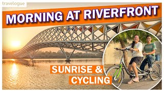 Morning at Sabarmati Riverfront  Duet Cycling at Riverfront  Sabarmati Riverfront Ahmedabad [upl. by Ahseiyn676]