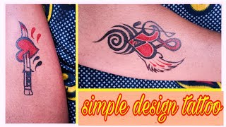 easy pen tattoo  pen tattoo on hand  easy tattoo with pen  pen se tatoo kaise banaye art penart [upl. by Derr926]