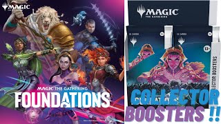 MTG Foundations Collector Booster Box Opening [upl. by Dnomar782]