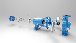 Centrifugal PUMP  3D animation [upl. by Eloccin400]