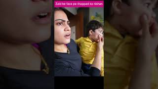 Zaid ke face pe thappad ka nishan shortsfeed payalmaliknewvlog kritikamalik viralshorts [upl. by Leboff446]