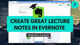 Create great lecture notes in Evernote  Evernote for Students 1 [upl. by Tiphani]