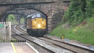 37116 powers through Belper station Tones [upl. by Otreblide]