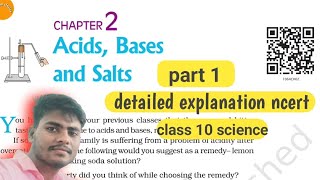 ch 2 class 10 cbse board Acids Bases and Salts ncert [upl. by Asenaj]