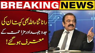 Breaking Rana Sana Ullah Appreciate Imran Khan On His Struggle l Capital Tv [upl. by Ahsanat]