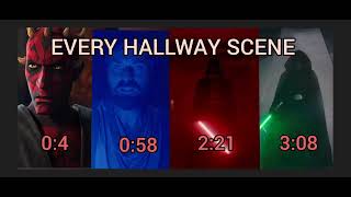 Every Hallway scene in Star Wars  Maul Luke Vader Kenobi [upl. by Allyce]