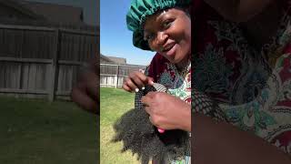 Tutorials on how to make Afro wig for 30 minutes 🔥 [upl. by Niattirb]