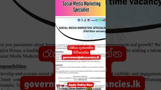 Social Media Marketing Specialist governmentjobs shorts [upl. by Teador523]