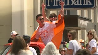 Huntingdon celebrates TN Vols baseball champ Hunter Ensley [upl. by Kiki]