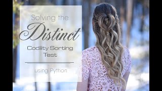 The Distinct Codility Test Challenge Explained  Lesson Explanation Tutorial  Python Learning [upl. by Nonnahs]