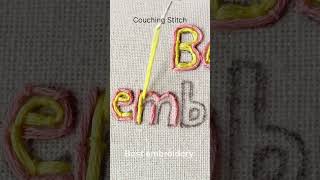 How to embroider letter m [upl. by Sotos7]